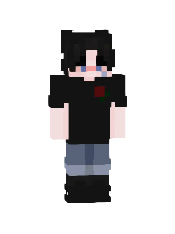 skin Czarny romantyk