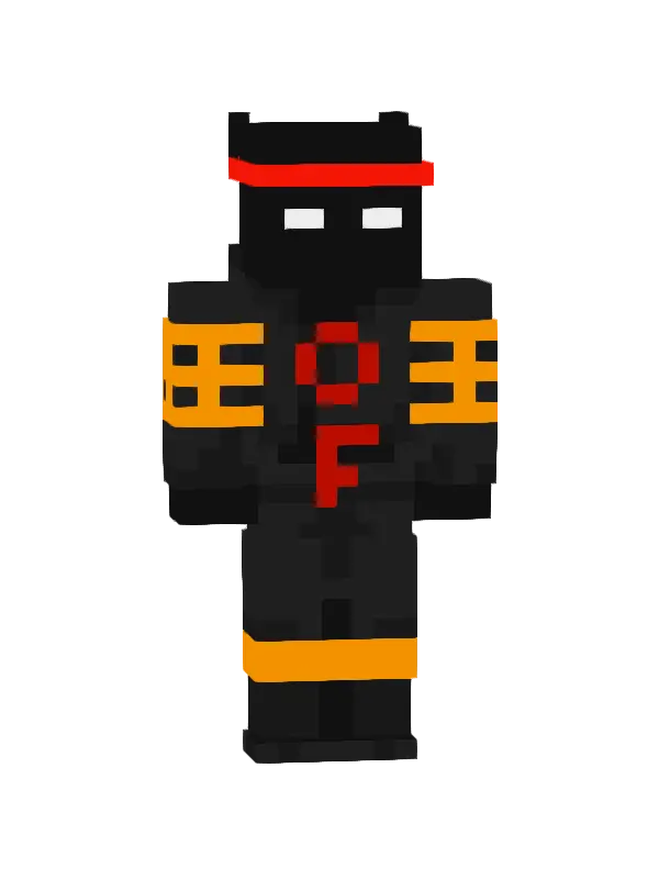 skin Czarny Ninja Ognia