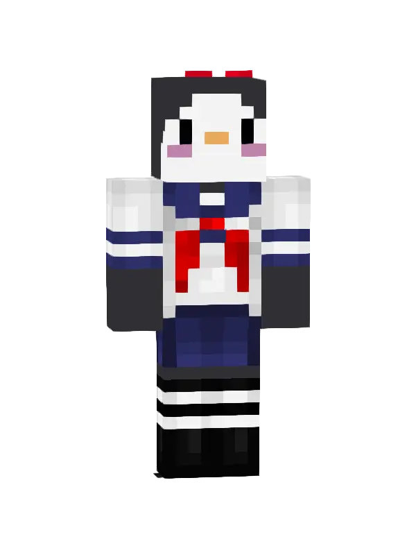 skin Pingwin w mundurze