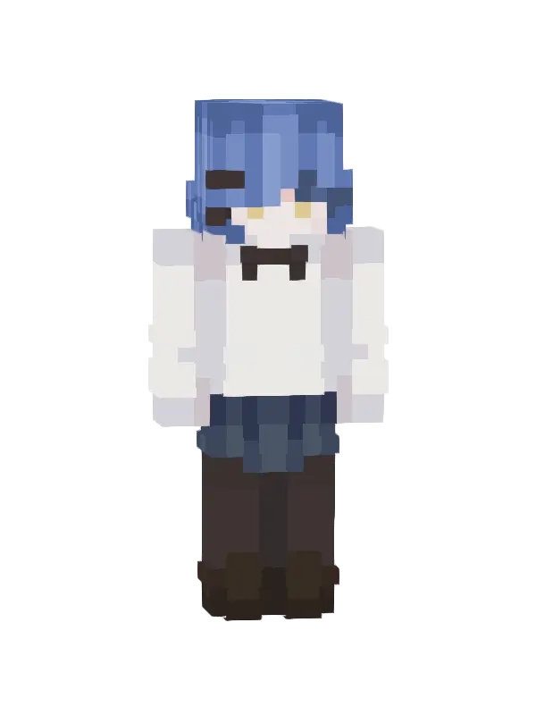 skin Niebieskowłosa Elegancja