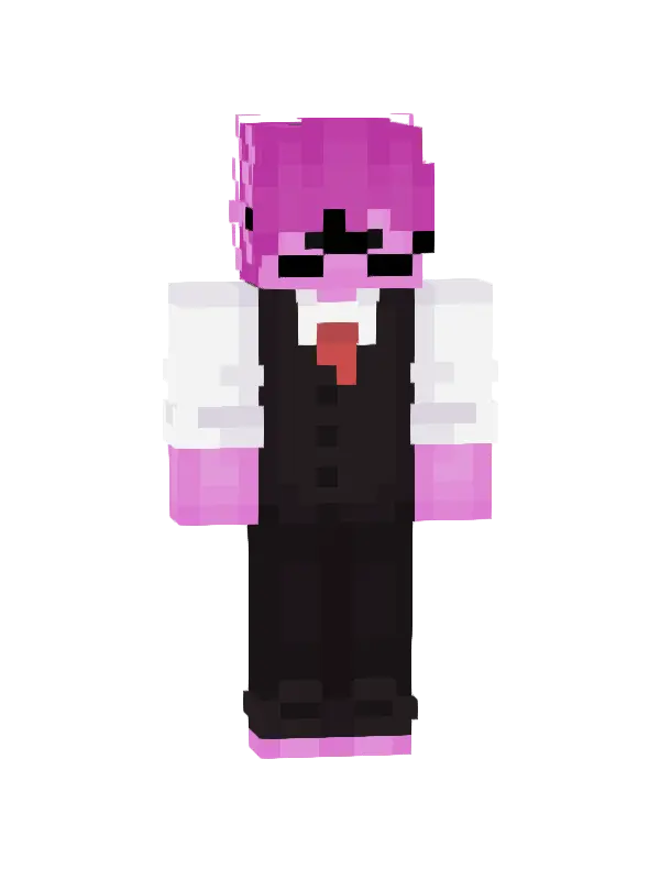 skin Elegancki Różowy Krawat