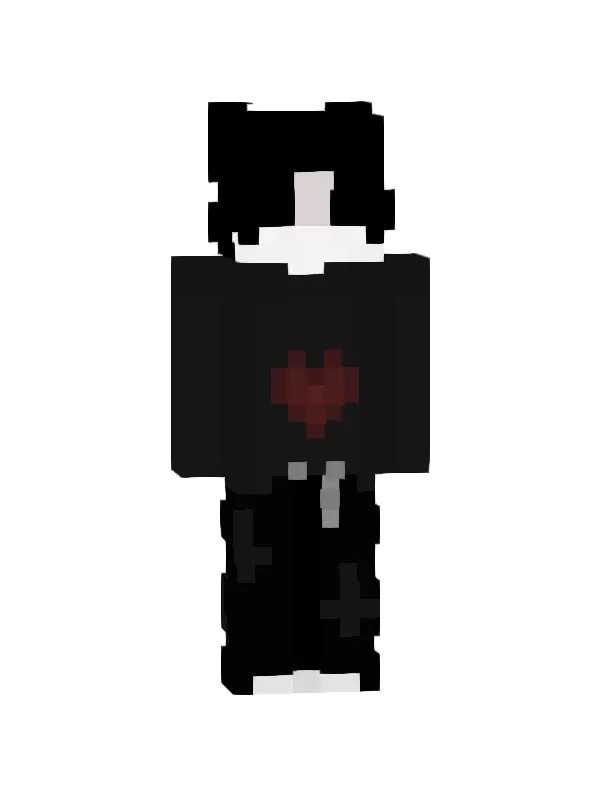 skin Czarny Serce