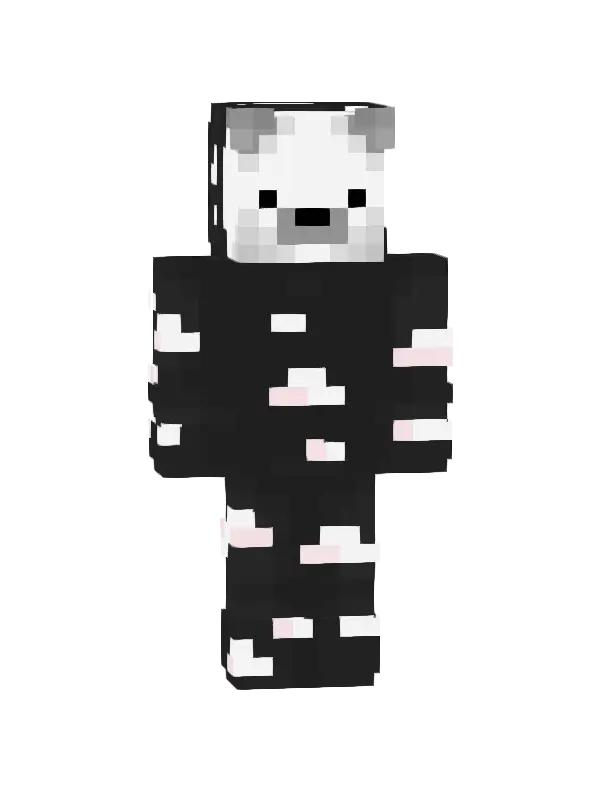 skin Panda Czarno-Biała
