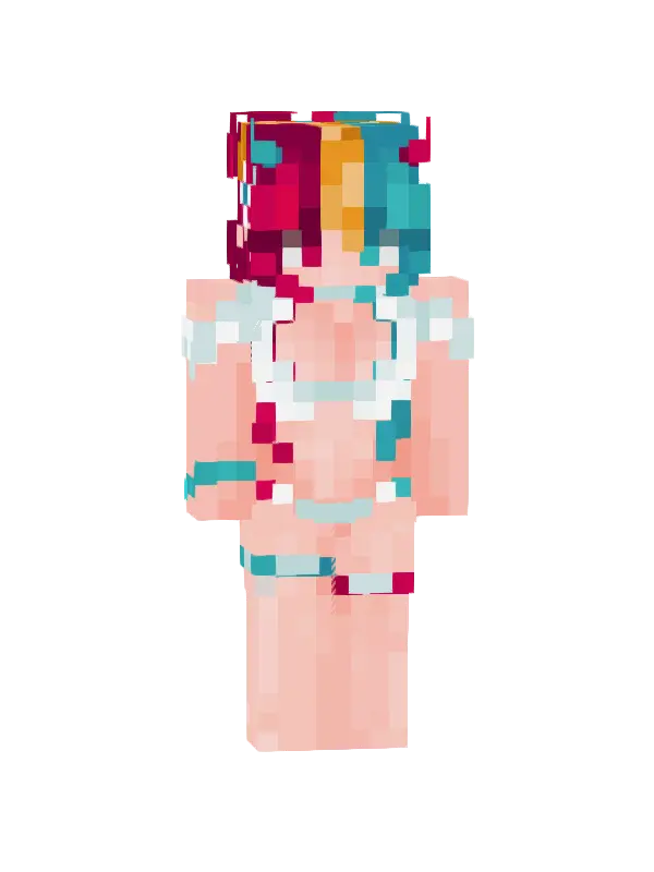 skin Tęczowa lody w słońcu