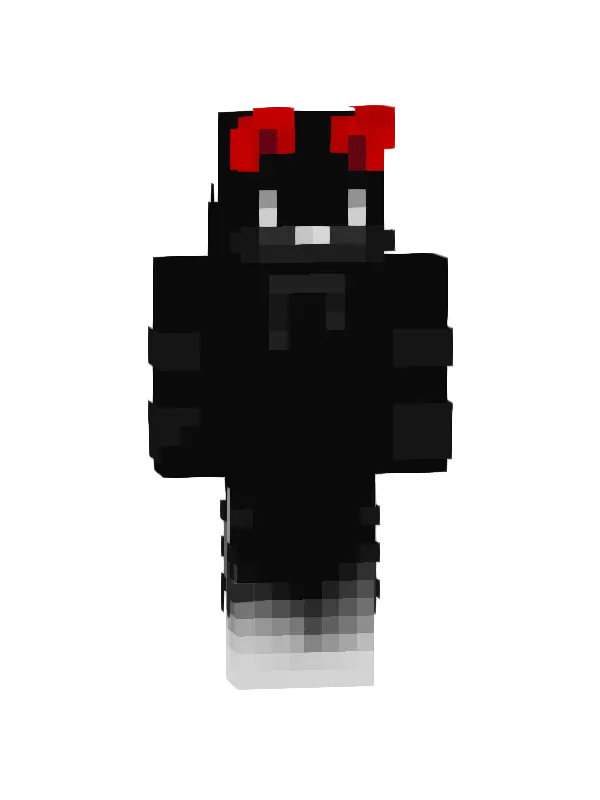 skin Czarny Demon z Czerwonymi Rogami