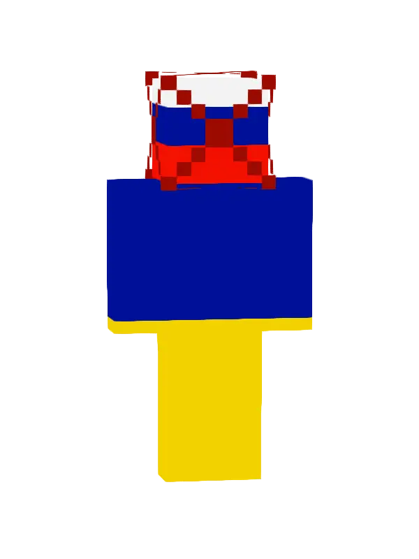 skin Czerwono-niebieski wojownik
