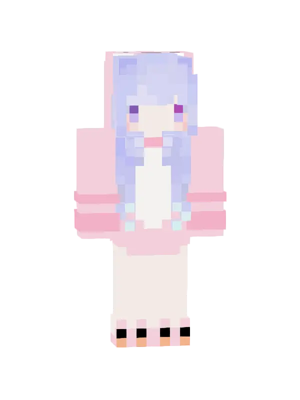 skin Delikatna Biała Kotka