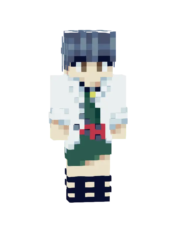 skin Niebieskowłosy Uczeń