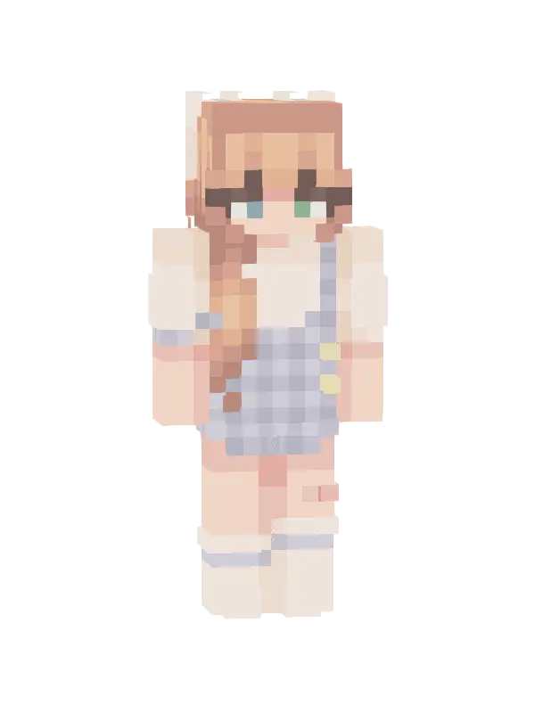 skin Słodka dziewczyna w kratkę