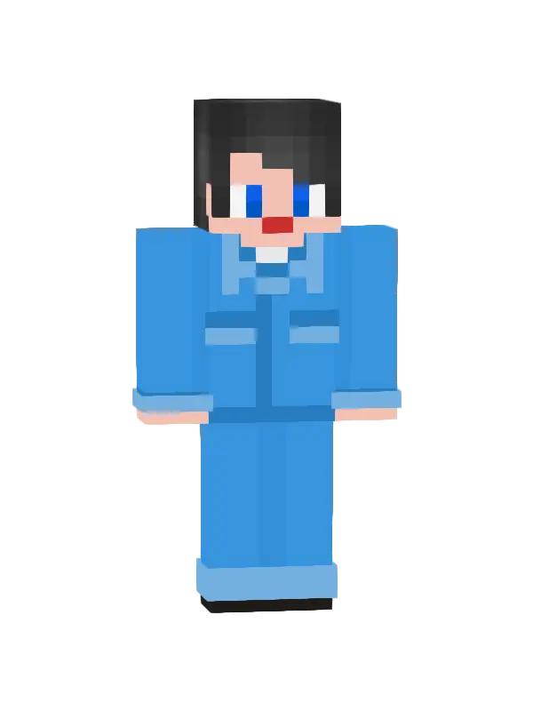 skin Niebieski strój roboczy