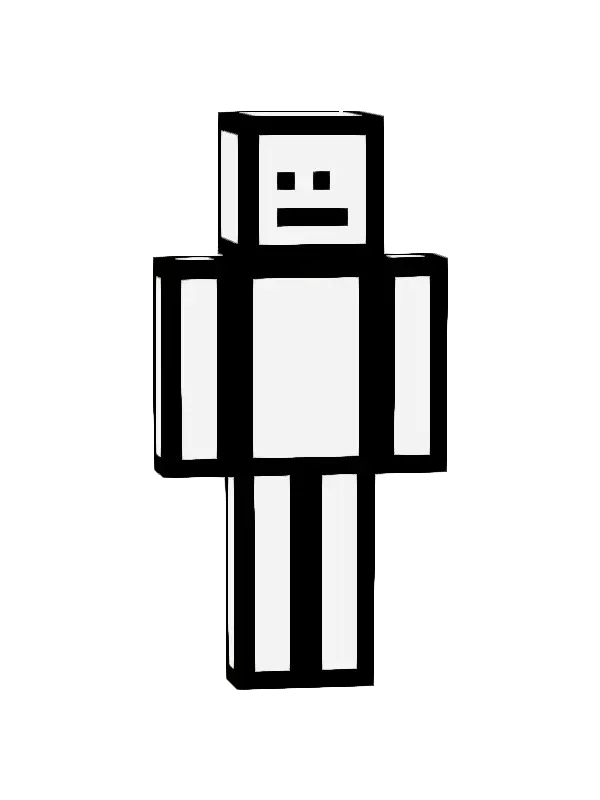 skin Białe Pikselowe Cudo