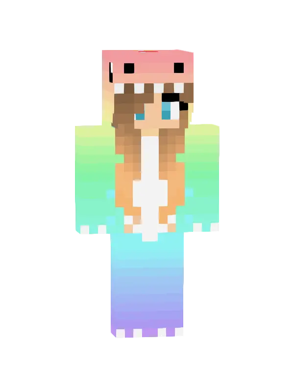 skin Tęczowy Dinosaurus