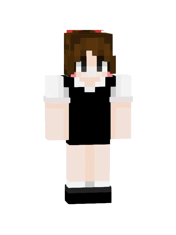 skin Czarna Sukienka z Akcentem