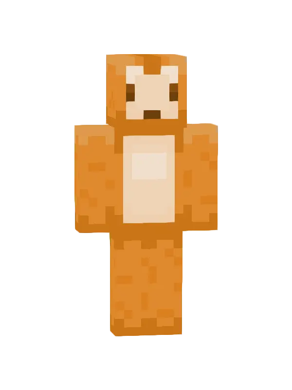 skin Pomarańczowy Miś
