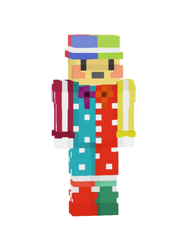 skin Tęczowy Klaun