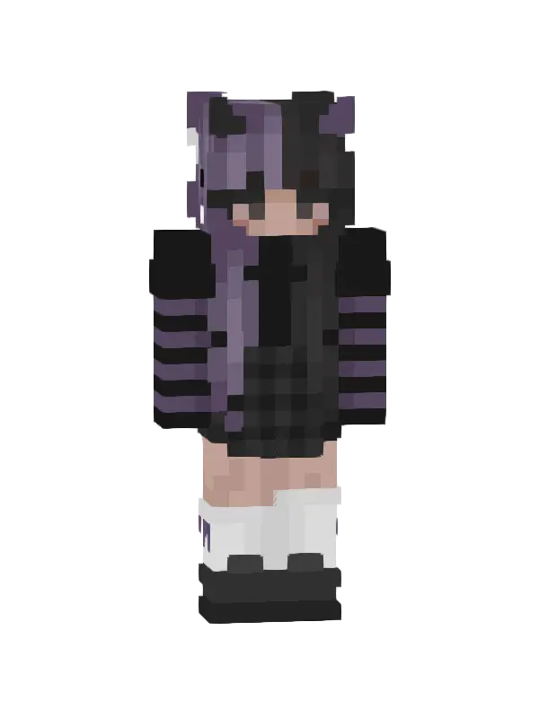 skin Fioletowa Miauczyca