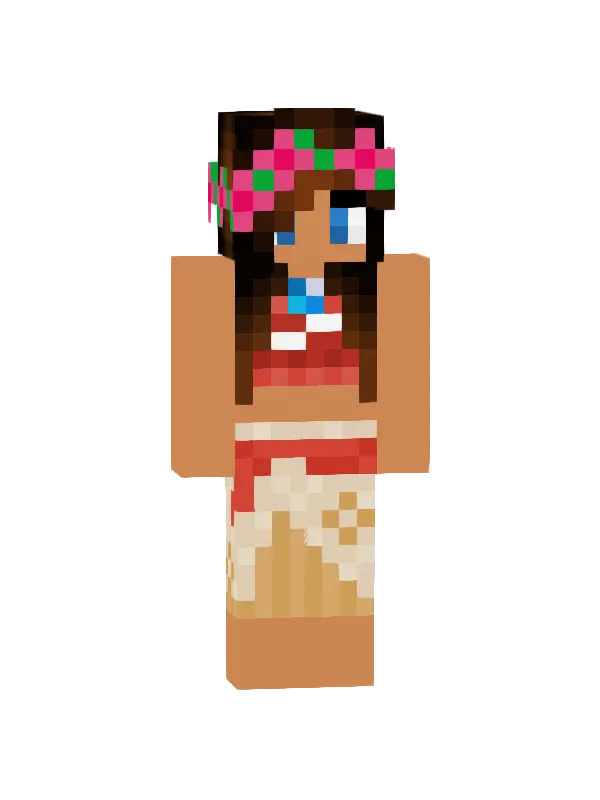 skin Tropikalna Kwiatowa Królewna