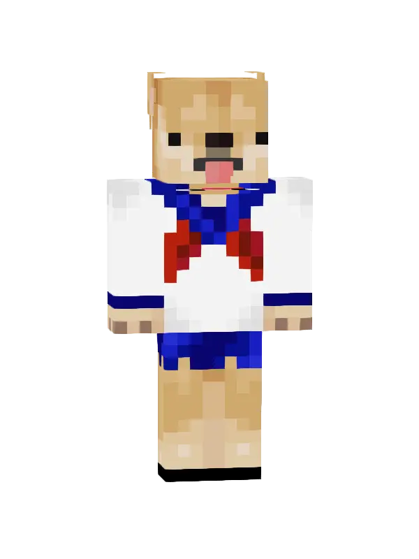 skin Pies w mundurze