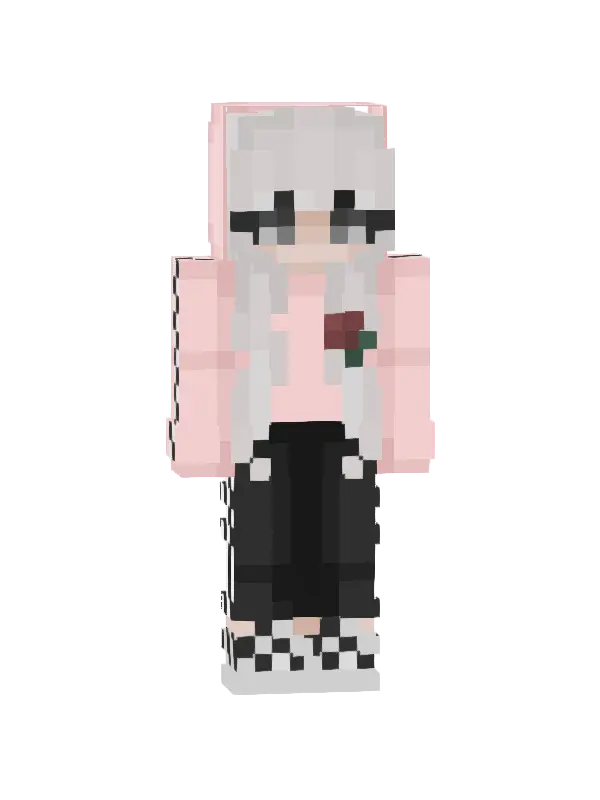 skin Różowa Róża