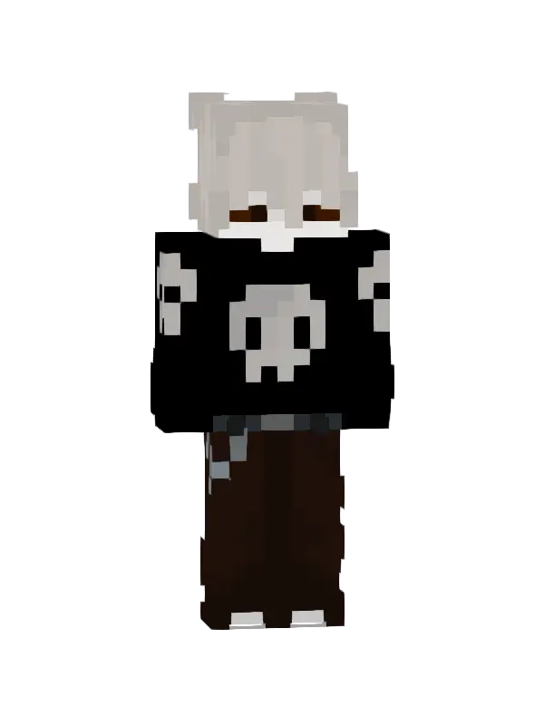 skin Szaleniec z czaszką