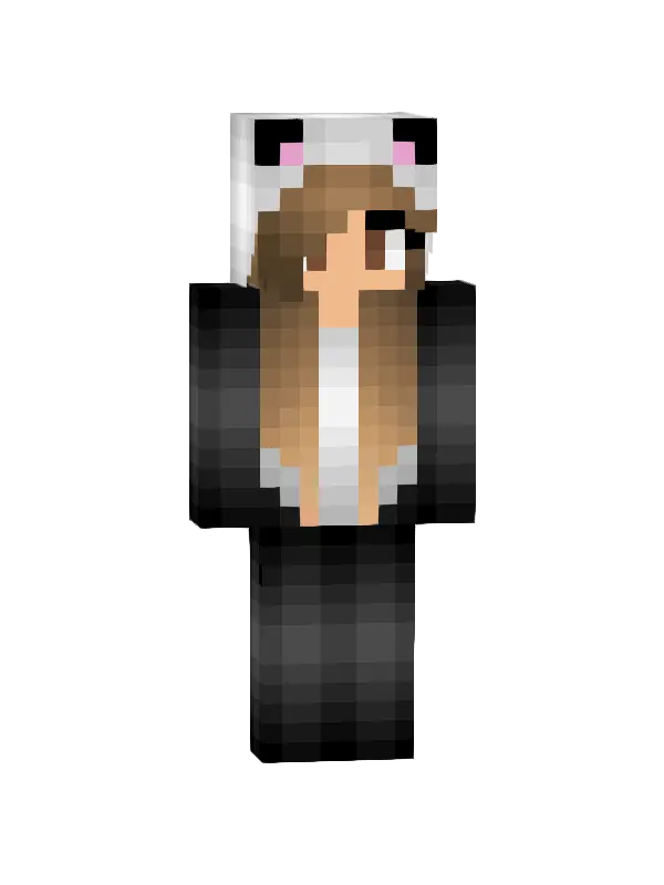 skin Panda w nocy