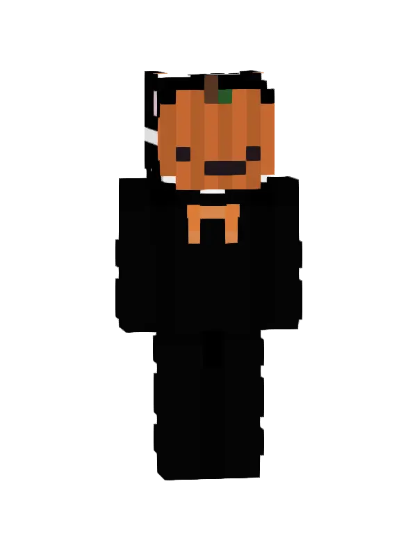 skin Czarny Pumkinowy Elegancik
