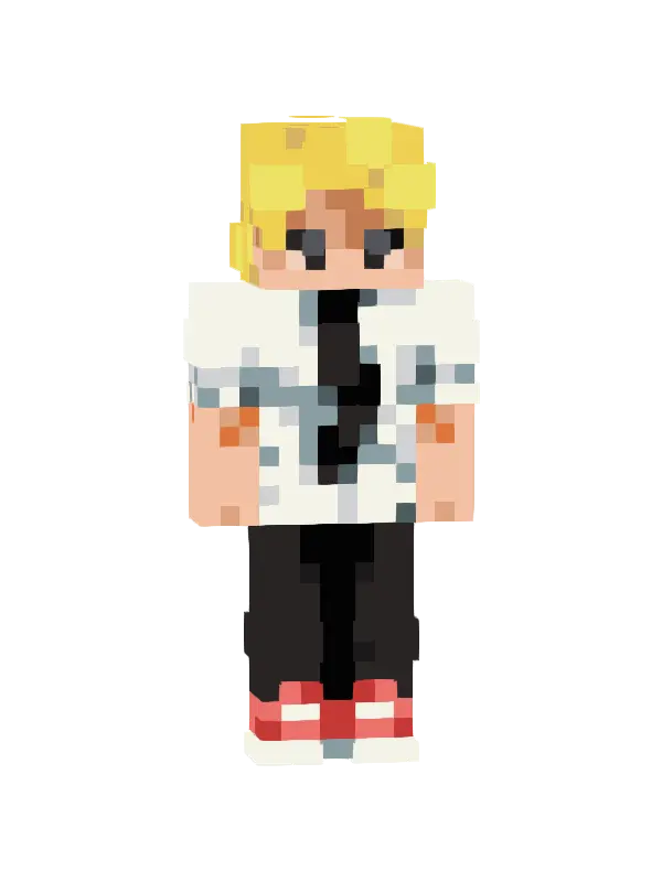skin Blondyn w T-shircie