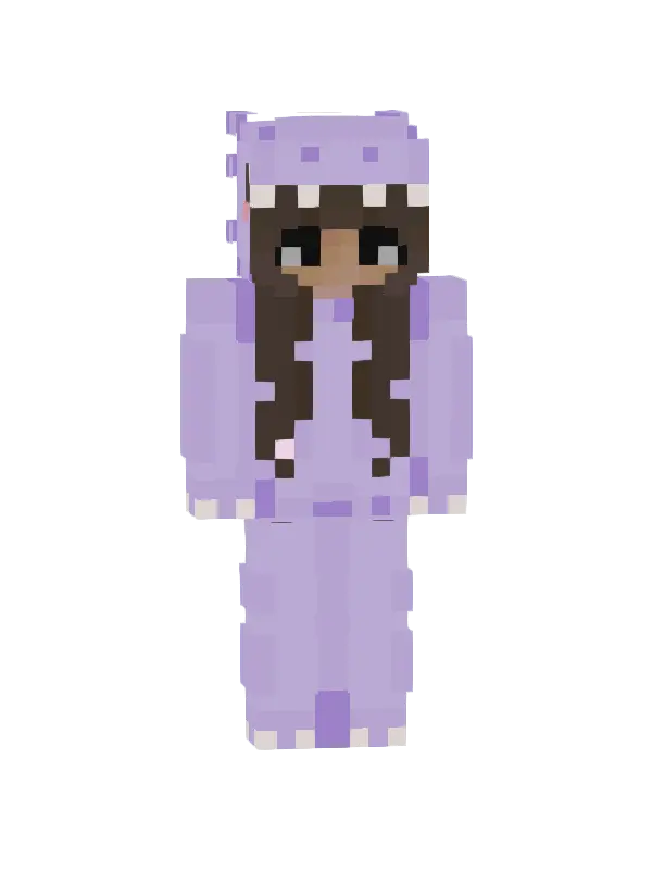 skin Fioletowy Dinosaurus