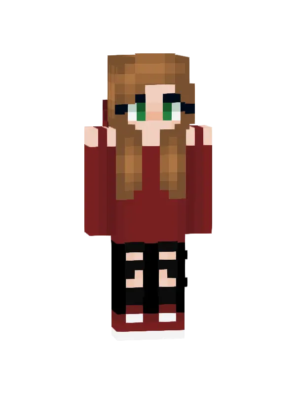 skin Czerwona nostalgiczna dziewczyna