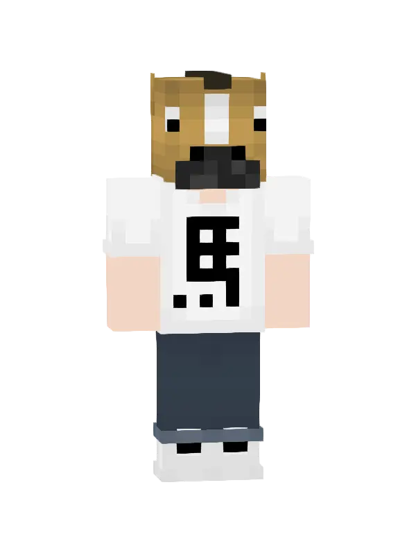 skin Kowboj z psią maską