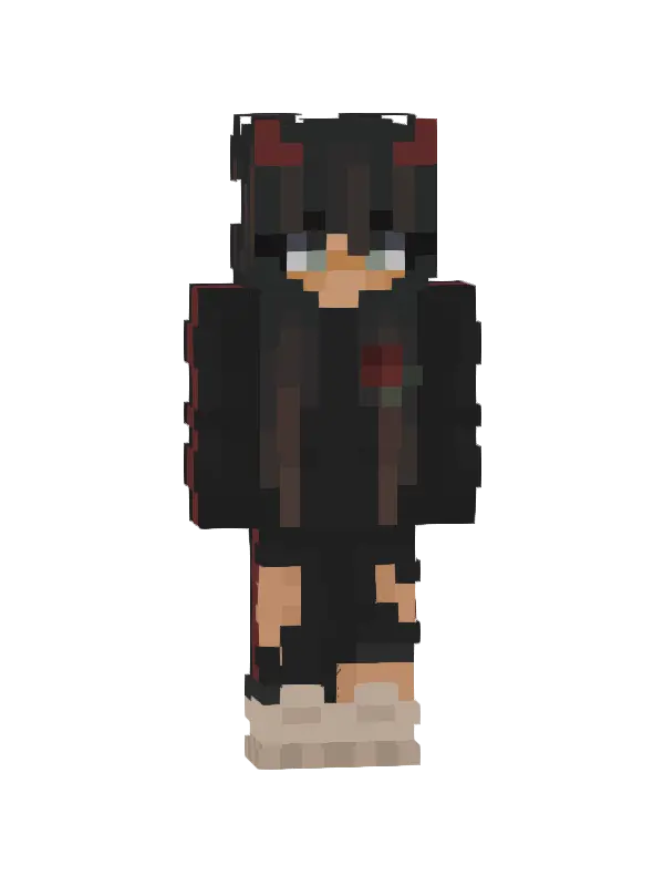 skin Czarny Kwiat Róży