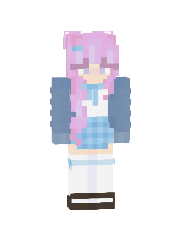 skin Różowa uczennica