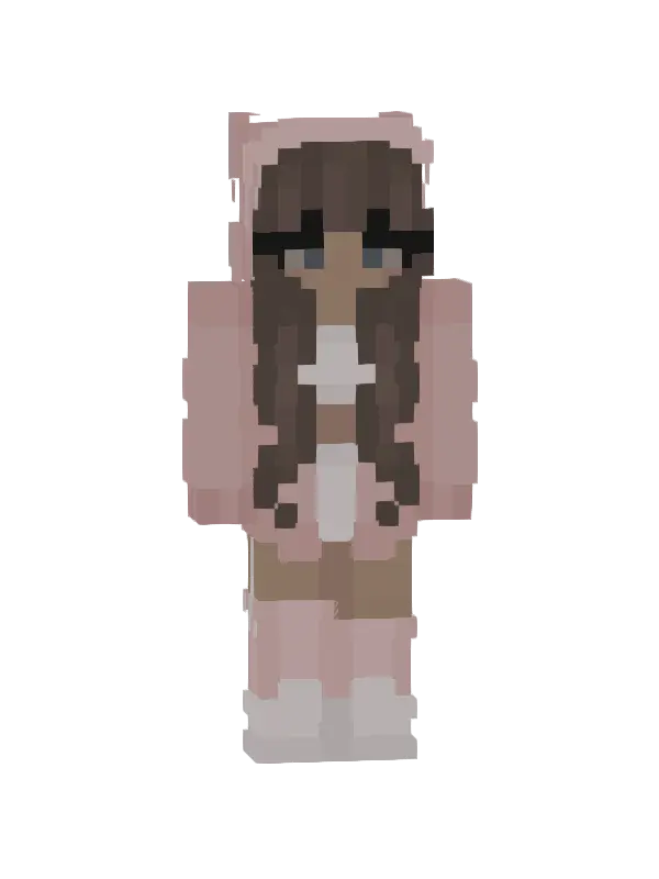 skin Różowa Królicza Moda