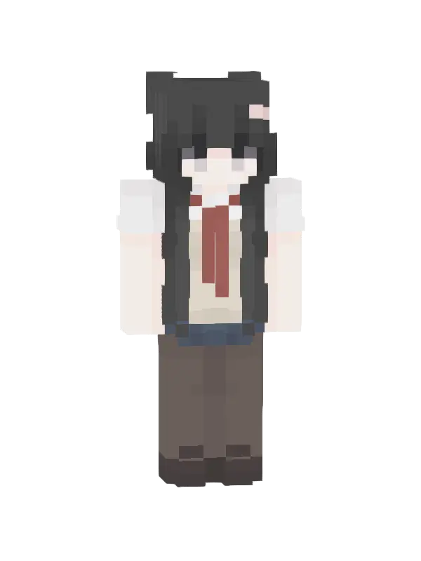 skin Uczennica w stylu anime