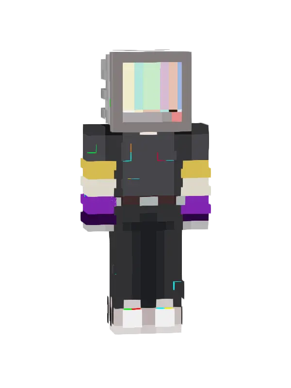 skin Pixelowy Telewizor