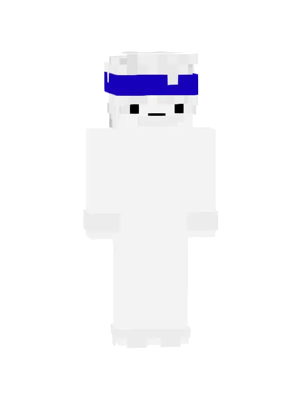 skin Biały Ninja z Niebieskim Opaską