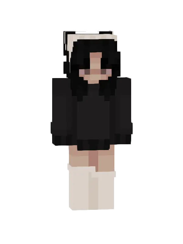 skin Czarna Kocia Stylizacja