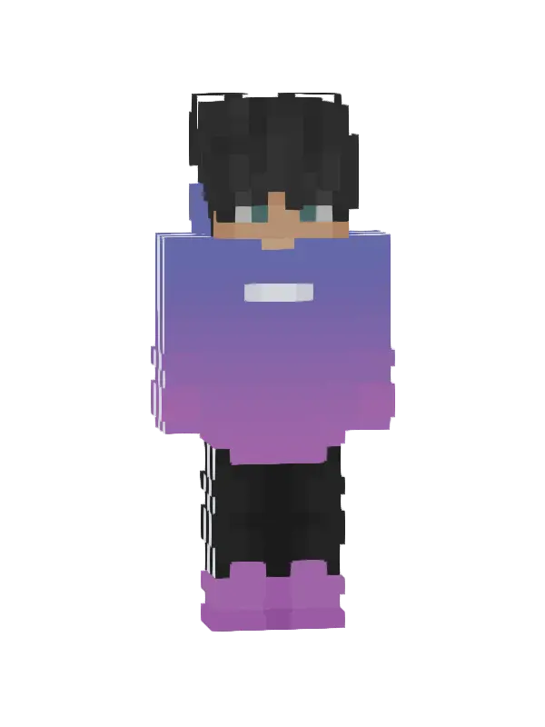 skin Fioletowy Stylowy Wędrowiec