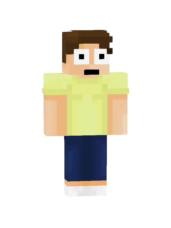 skin Zabawny chłopak w koszulce