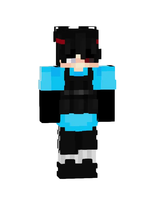 skin Czarny Ninja w Niebieskim