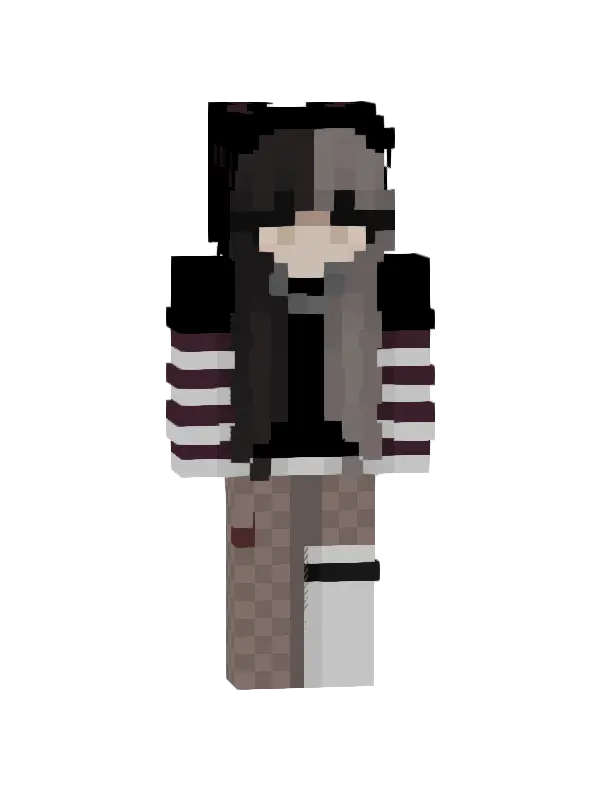 skin Czarny Kot Kwiatów