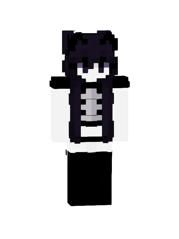 skin Czarny Szkielet