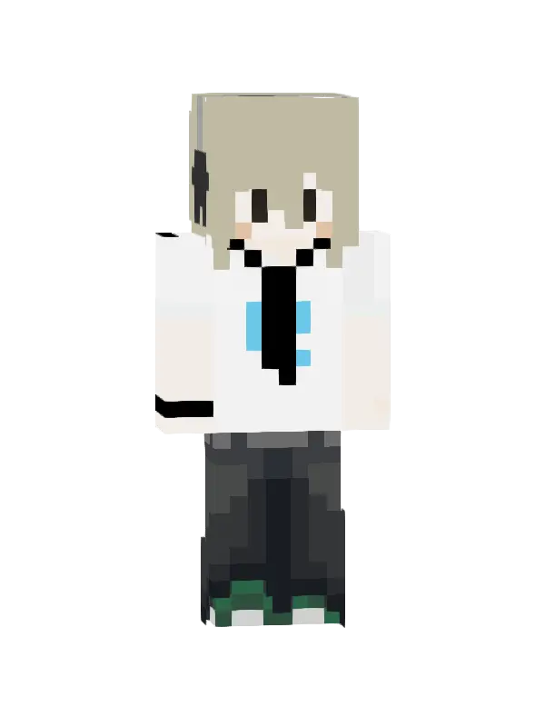 skin Chłopak w białej koszuli