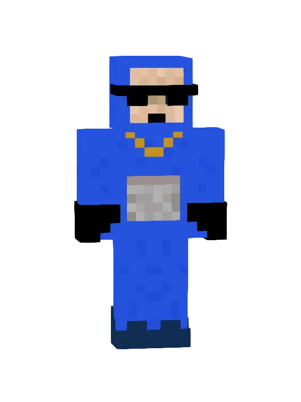 skin Niebieski Gangster