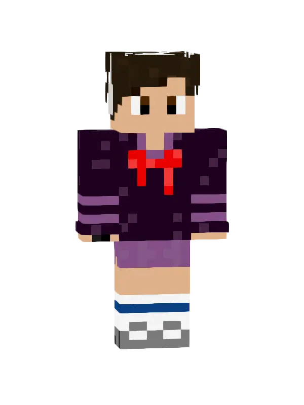 skin Fioletowy uczniak