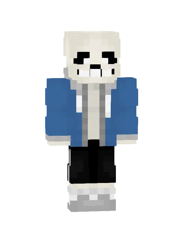 skin Kościak w niebieskim kapturze