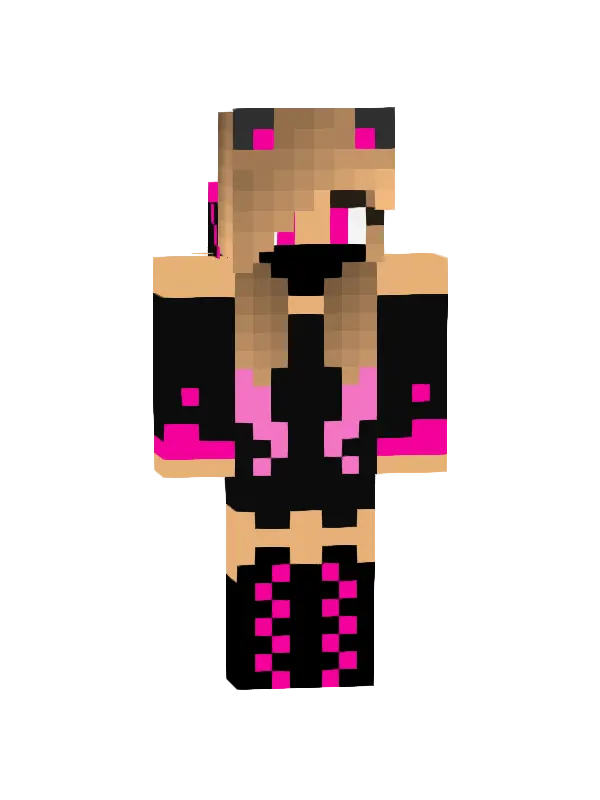 skin Różowa Kocia Wojowniczka