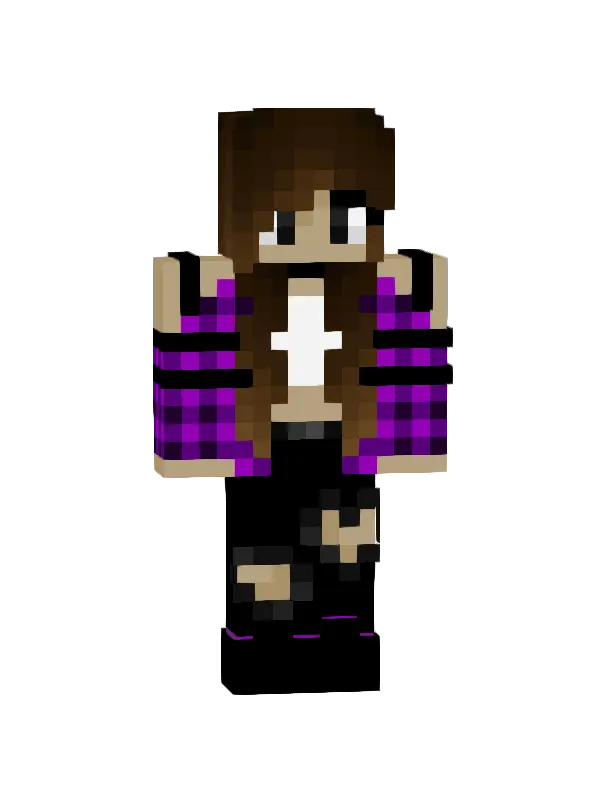 skin Fioletowa moda miasta