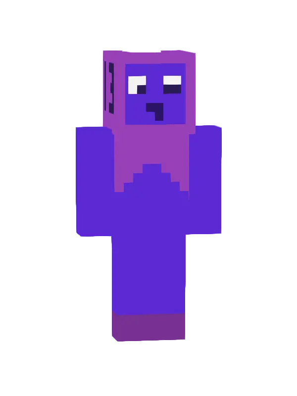 skin Fioletowy Błazen