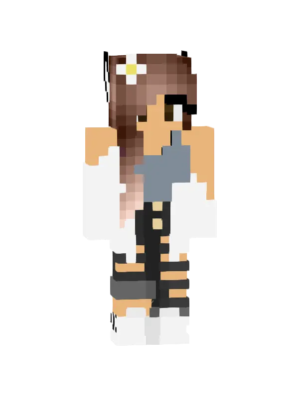 skin Stylowa kwiatowa podróżniczka